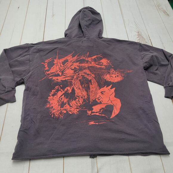 Urban Outfitters UO Hugh inner peace oversized hoodie sweatshirt 100% cotton - Picture 6 of 10